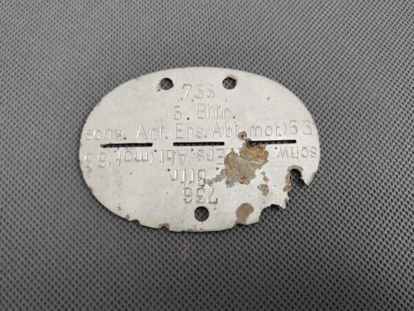 ID známka Wehrmacht Heer Schwere Artillerie