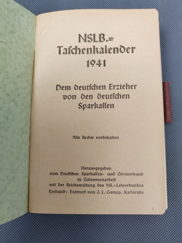 Kapesní kalendář Národního socialistického svazu učitelů (NSLB) - Image 2