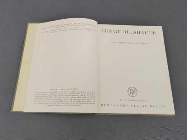 Kniha Junge Bildhauer, Fritz Nemitz - Image 2